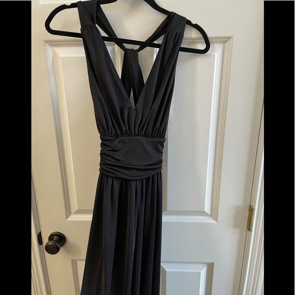 NWT V-Neck Full Length Formal, Black Tie, or Prom Dress by Express
